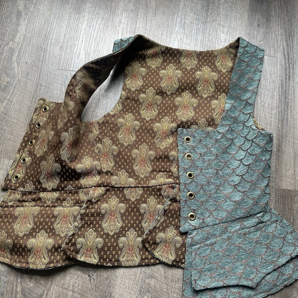 Renaissance Blue Handmade Bonice Multi Color Thick New Approx Women's Small $250 - Picture 2 of 8